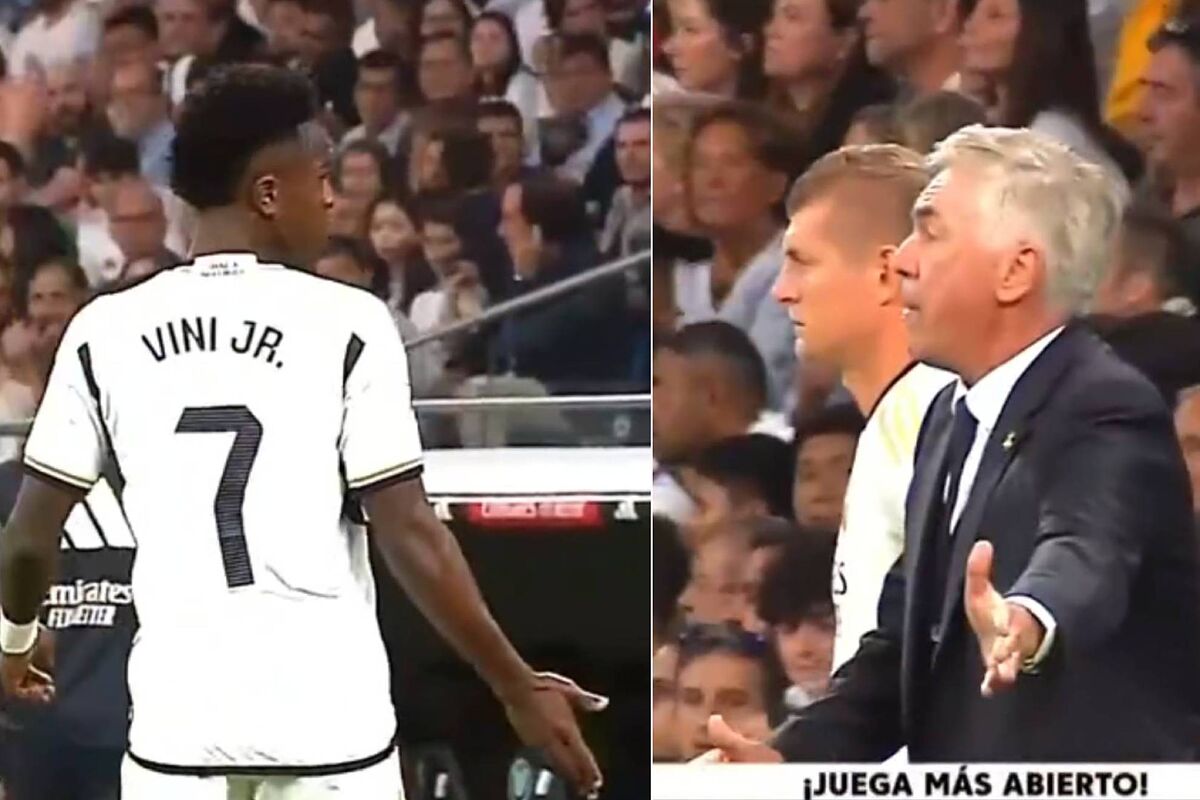 安切洛蒂对维尼休斯的愤怒：你不能那样踢球……