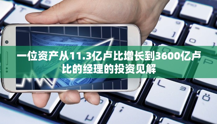 一位资产从11.3亿卢比增长到3600亿卢比的经理的投资见解 一位资产从11.3亿卢比增长到3600亿卢比的经理的投资见解