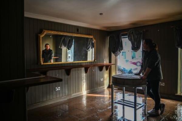 'We and other businesses knew that were we to flood again, it would jeopardise the reopening of the business. And that’s just what has happened to Farmgate and many other traders, and indeed homeowners, in the town.' Picture: Chani Anderson