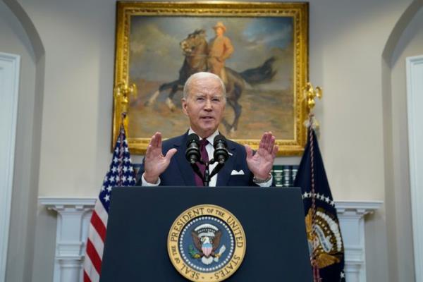 President Joe Biden speaks on the Supreme Court ruling on affirmative action in college admissions.