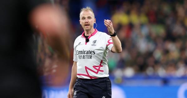 橄榄球世界杯决赛裁判韦恩·巴恩斯退休，全黑队正在寻找答案