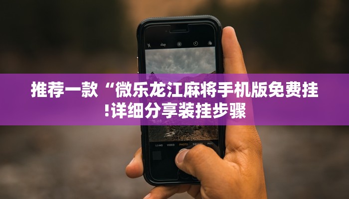 教程辅助!“微乐甘肃麻将万能开挂器通用版”分享用挂教程