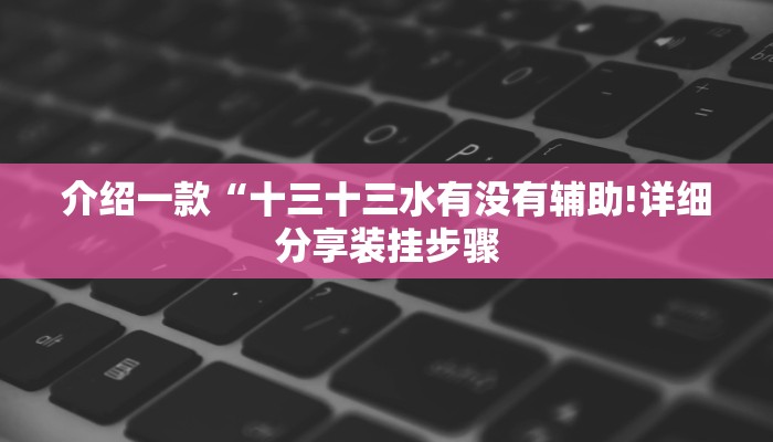 介绍一款“十三十三水有没有辅助!详细分享装挂步骤