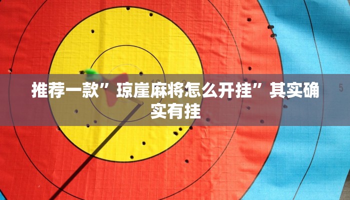 推荐一款”琼崖麻将怎么开挂”其实确实有挂