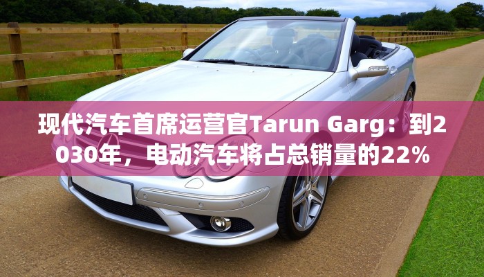 现代汽车首席运营官Tarun Garg：到2030年，电动汽车将占总销量的22%