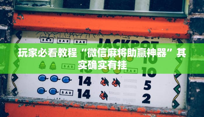 玩家必看教程“微信麻将助赢神器”其实确实有挂