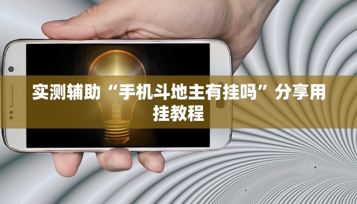 实测辅助“手机斗地主有挂吗”分享用挂教程 实测辅助“手机斗地主有挂吗”分享用挂教程