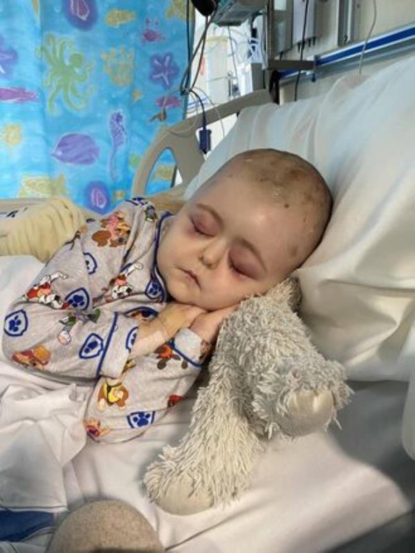 Sara in recovery at Temple Street