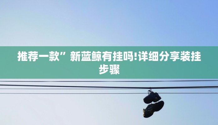 推荐一款”新蓝鲸有挂吗!详细分享装挂步骤