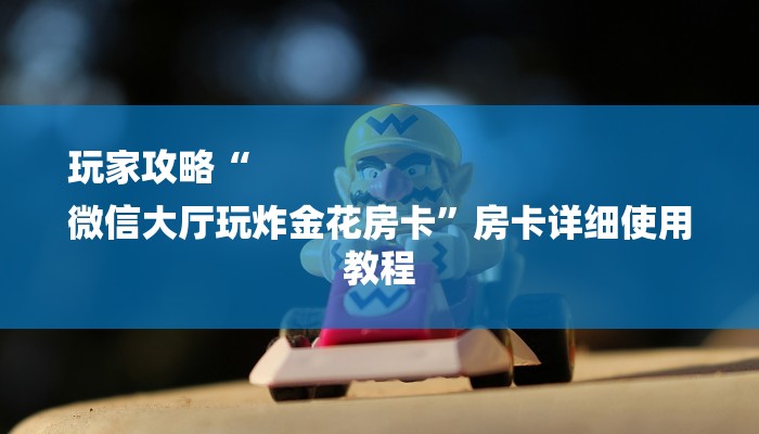 玩家攻略“
微信大厅玩炸金花房卡”房卡详细使用教程