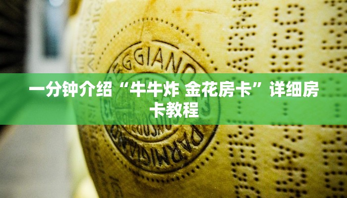 一分钟介绍“牛牛炸 金花房卡”详细房卡教程