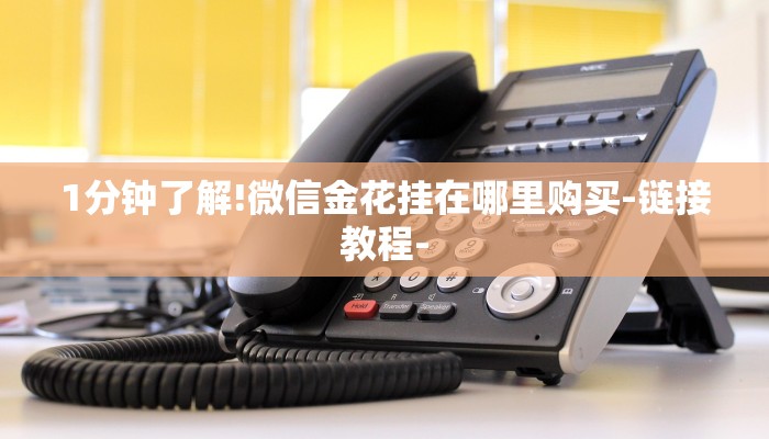 1分钟了解!微信金花挂在哪里购买-链接教程-