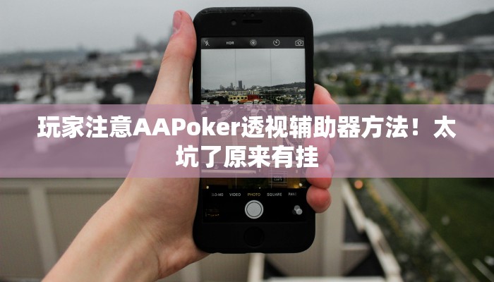 玩家注意AAPoker透视辅助器方法！太坑了原来有挂
