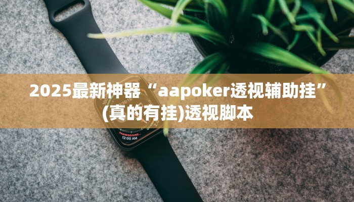 2025最新神器“aapoker透视辅助挂”(真的有挂)透视脚本